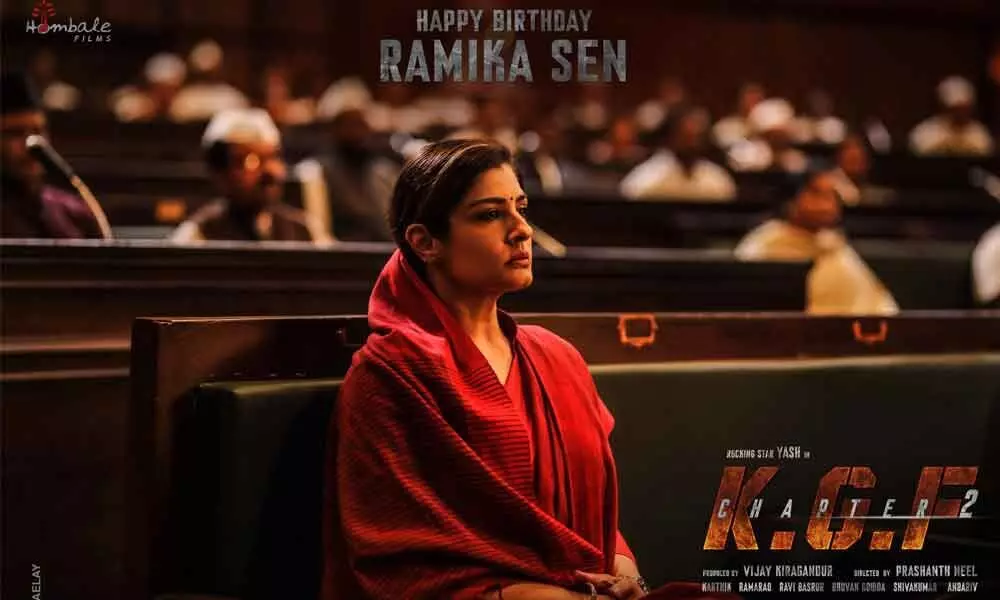 Raveena Tandon Kadak Look In KGF Chapter 2: Meet Ramika Sen