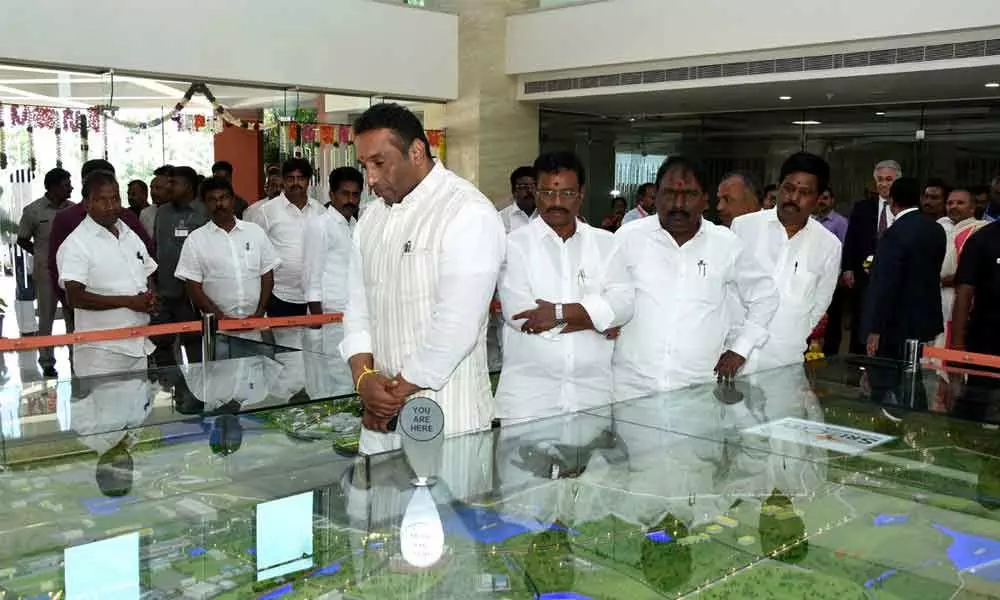 Minister Goutham Reddy all praise for Sri City MD