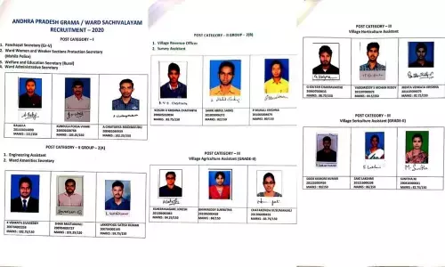 AP Grama Sachivalayam 2020 toppers list