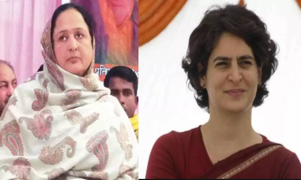 BJP MLA Alka Rai and Priyanka Gandhi Vadra