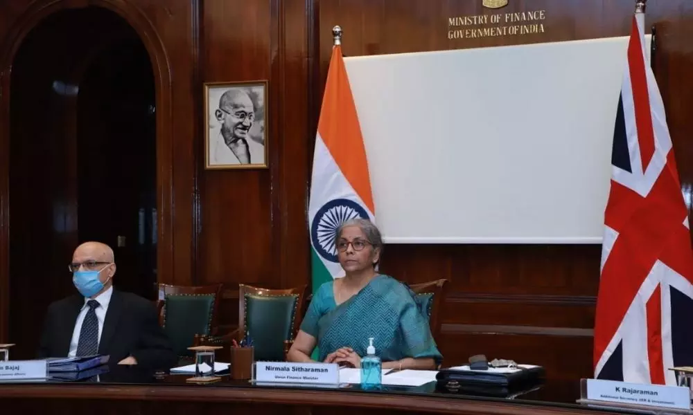 FM Nirmala Sitharaman participates in 10th India-UK Economic & Financial Dialogue on Global Responses to coronavirus