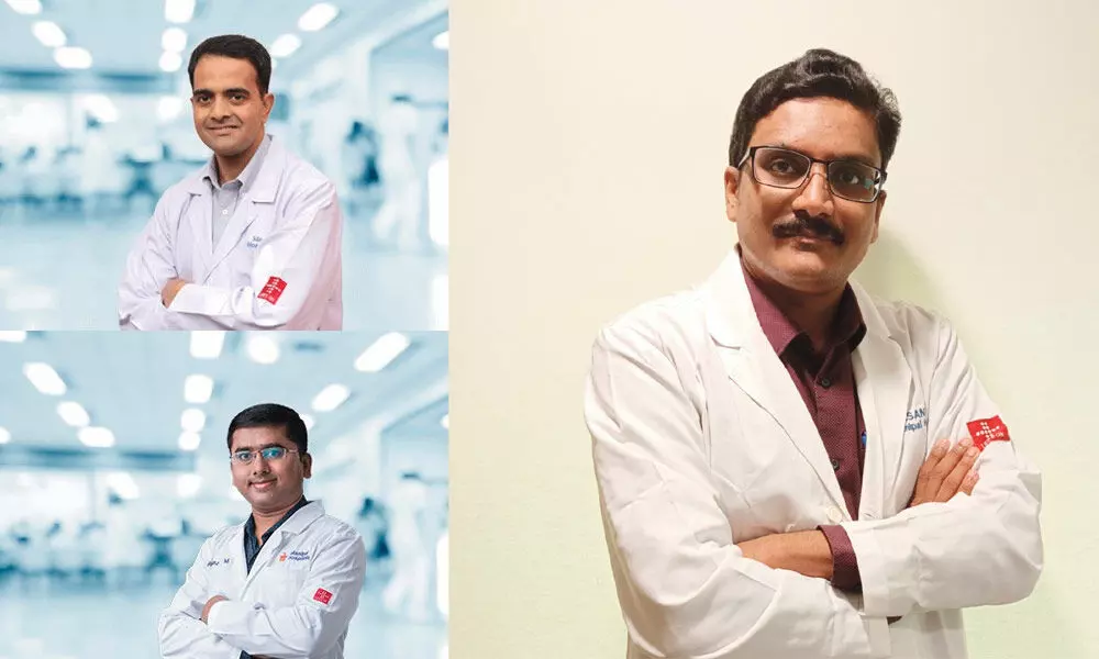 Dr. Paritosh, Dr. Manjunath and Dr. N S Santhosh