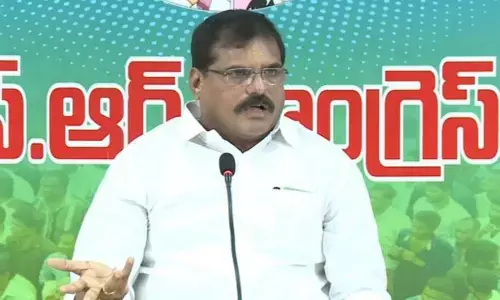 Botsa Satyanarayana lambasts TDP over corruption in APTIDCO housing scheme