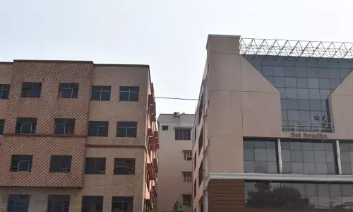 A view of an Intermediate college in Visakhapatnam 	Photo: A Pydiraju