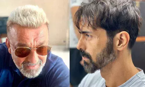Bollywood Actors Sanjay Dutt And Arjun Rampal Flaunt Their New Haircuts
