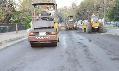 Road repair works