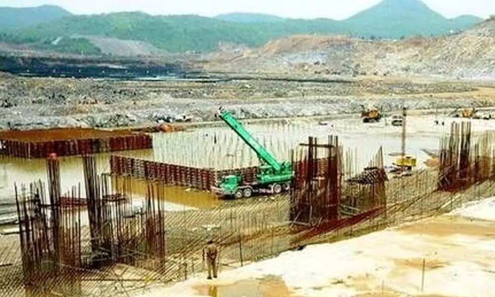 File picture of Polavaram project works