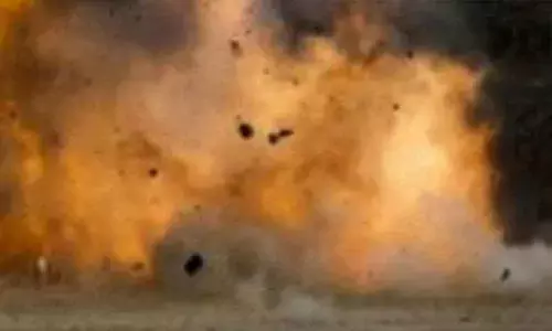 firecracker blast during a wedding procession