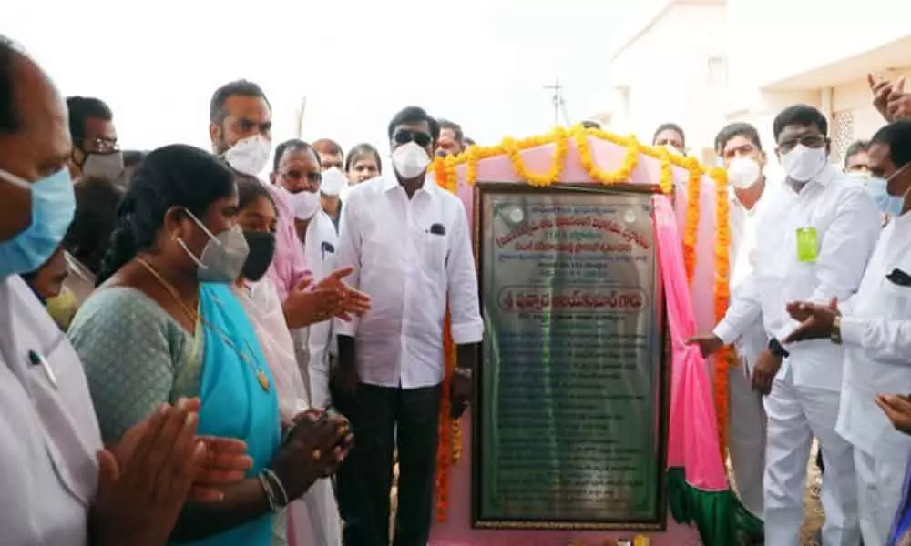 Minister Puvvada Ajay inaugurates double bedroom houses in Khammam