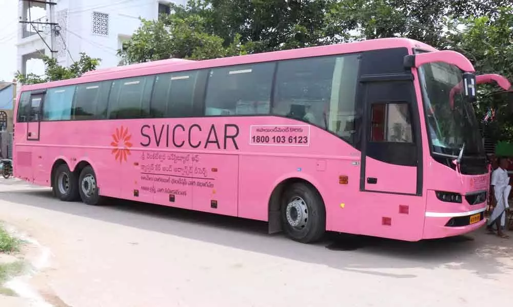 The mobile medical unit of SVICCAR in Tirupati