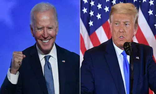 Joe Biden and Donald Trump