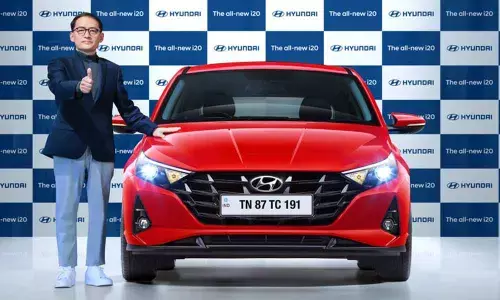 S S Kim, MD & CEO, HMIL, at the launch of all-new i20