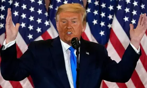 Trump erupts as Biden closes in on US presidency