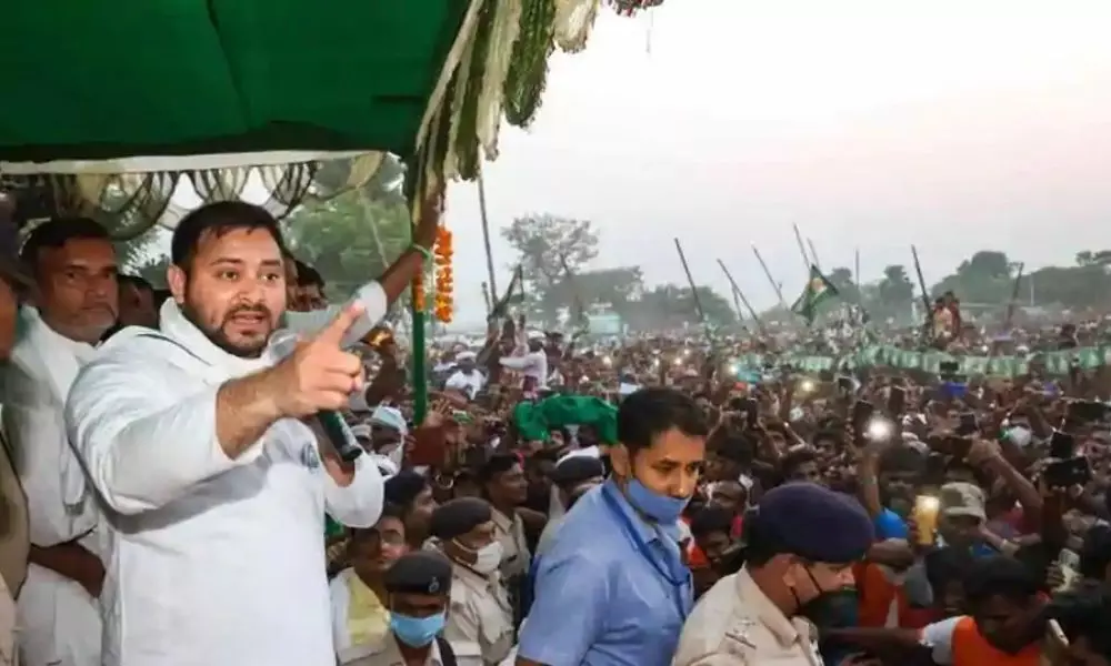With 247 meetings, Tejashwi outshines others on campaign trail