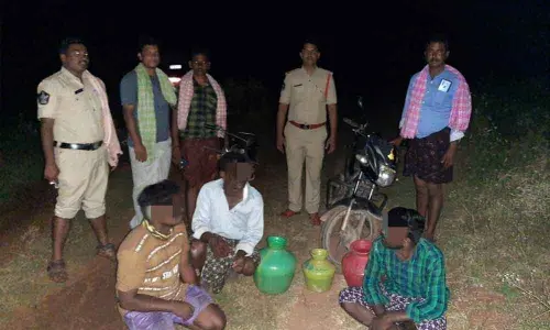 SEB personnel seize spurious liquor during raids in Kurnool on Saturday