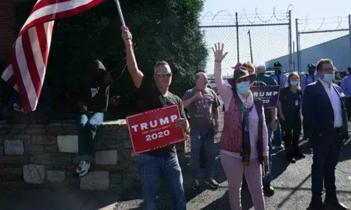 Trump supporters protest against Biden-Harris win