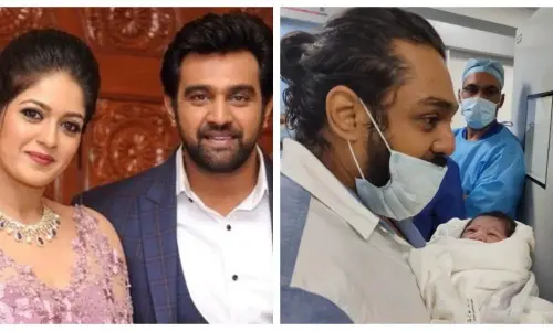 Kalaghatgi Cradle For Meghna Rajs Toddler Jr. Chiranjeevi Sarja