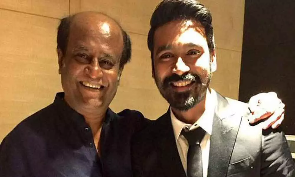 Rajinikanth and Dhanush