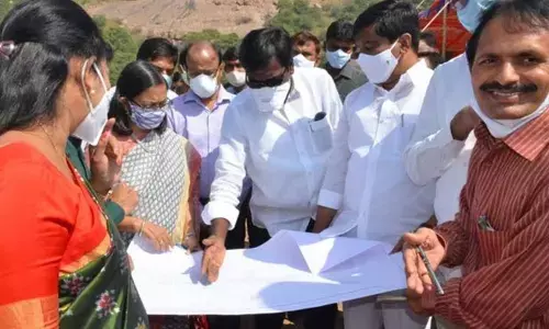 Ministers P Ajay Kumar and V Prasanth Reddy and Government Whip Gongidi Sunitha