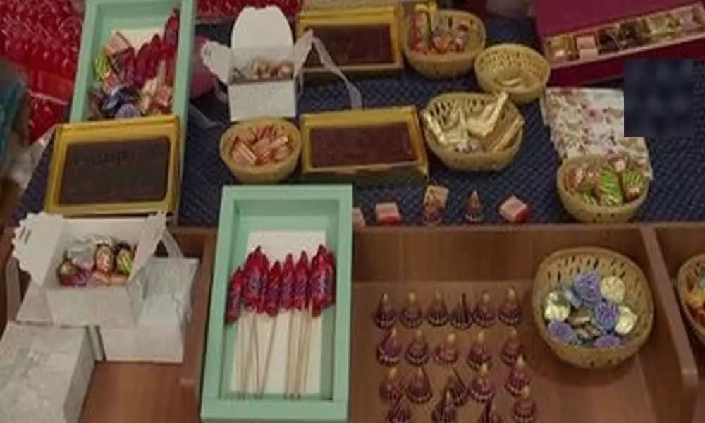 With Diwali around the corner, a shop owner in Bengaluru has been selling chocolates in the shape of firecrackers.