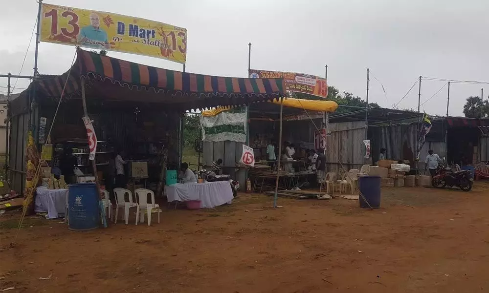 Diwali crackers stall
