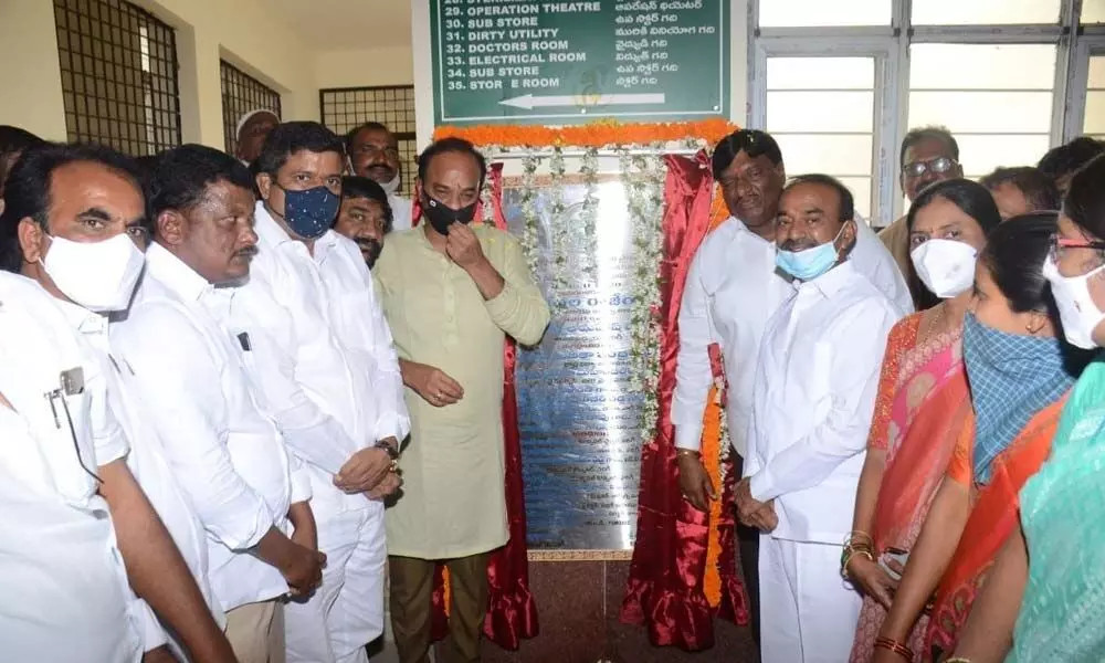 Health Minister Eatala Rajender inaugurates government hospital