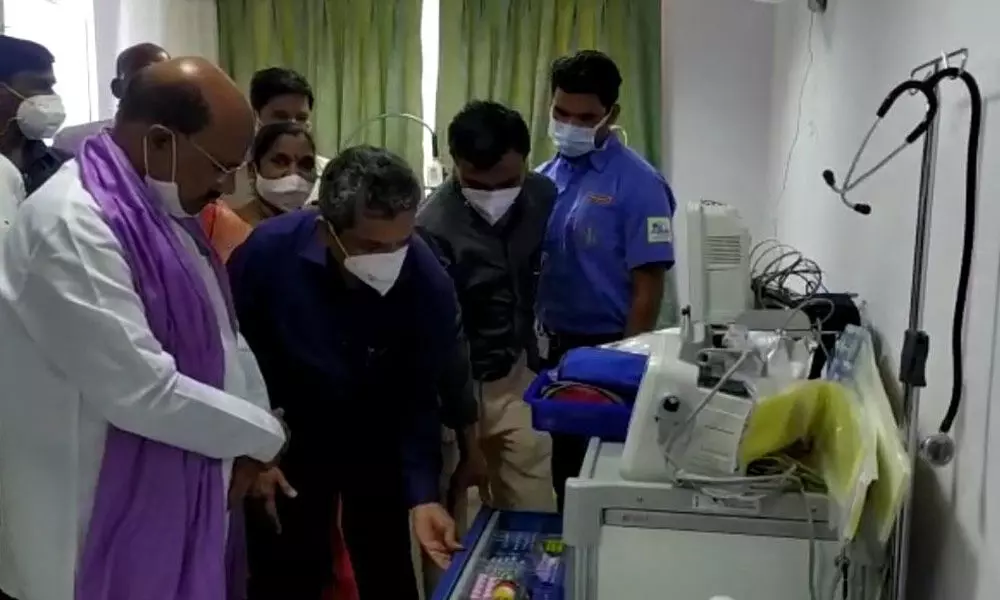 MLA Manchireddy Kishan Reddy opens trauma centre at ORR