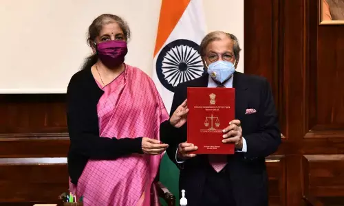 15th Finance Commission presents its report to Finance Minister Nirmala Sitharaman