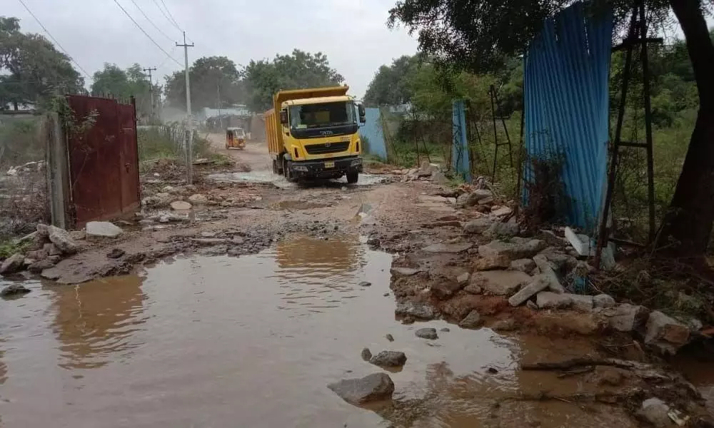 Roads disappear, air turns pungent due to industries