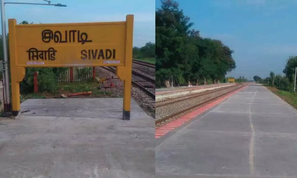 Sivadi railway station platforms raised higher for senior citizens’ convenience