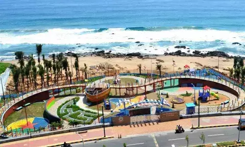 A view of All Abilities Park at RK Beach in Visakhapatnam