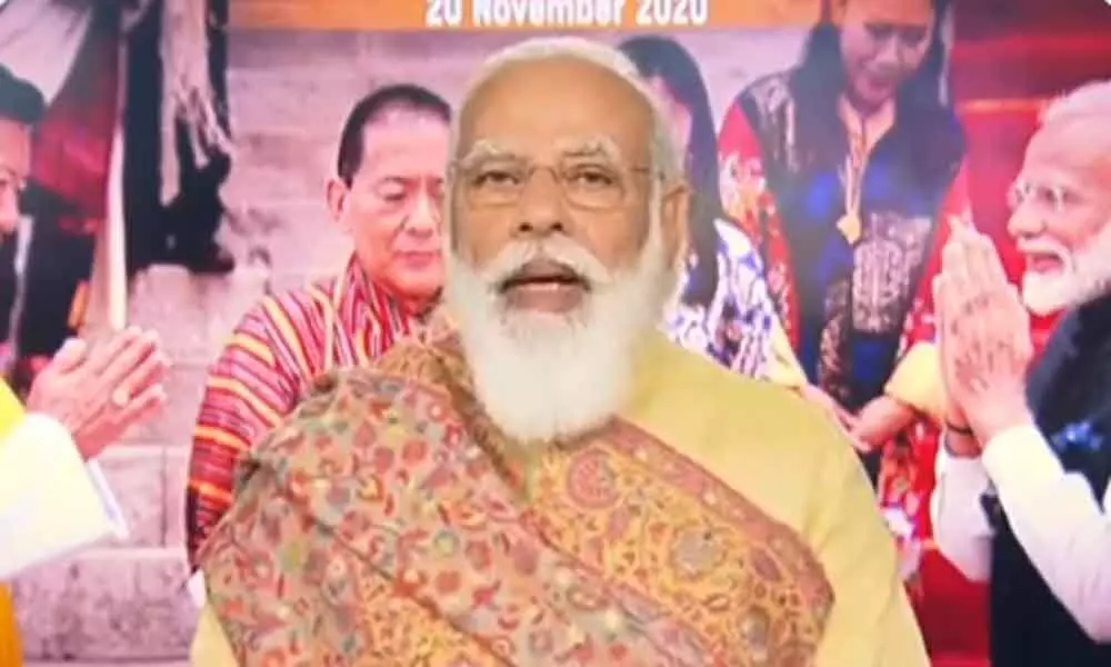 Prime Minister Narendra Modi on Friday announced that India will soon be sending Bhutanese satellite to space.