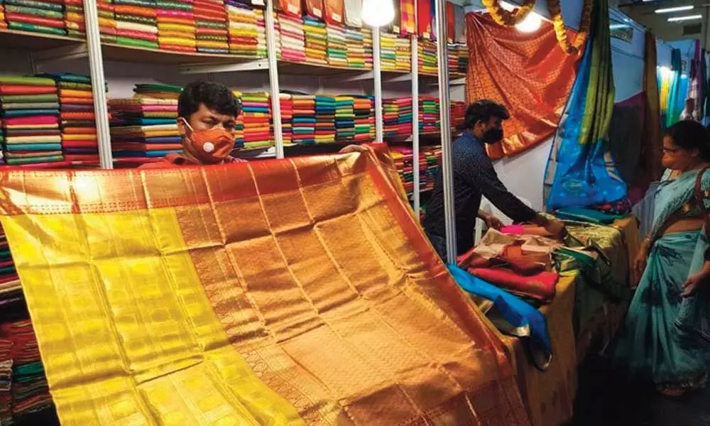 Wide range of silk sarees up for grabs at two exhibitions in Mysuru