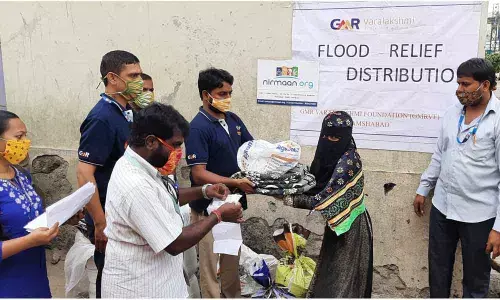 GMRVF relief kits for flood-hit