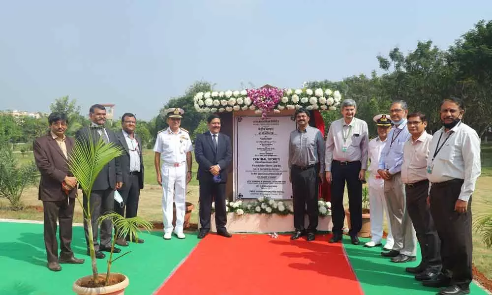 Secretary of the Department of Defence R&D and Chairman, DRDO, Dr G Satheesh Reddy, laid the foundation stone for setting up of state-of-the-art Central Stores at BDL, Visakhapatnam unit