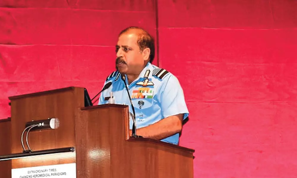 Air Chief Marshal RKS Bhadauria, Chief of the Air Staff delivering inaugural address
