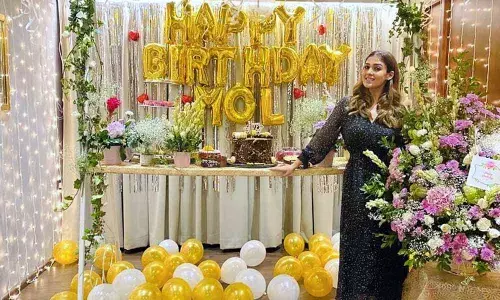 Vignesh Shivan Missing in Nayanthara Birthday Pictures
