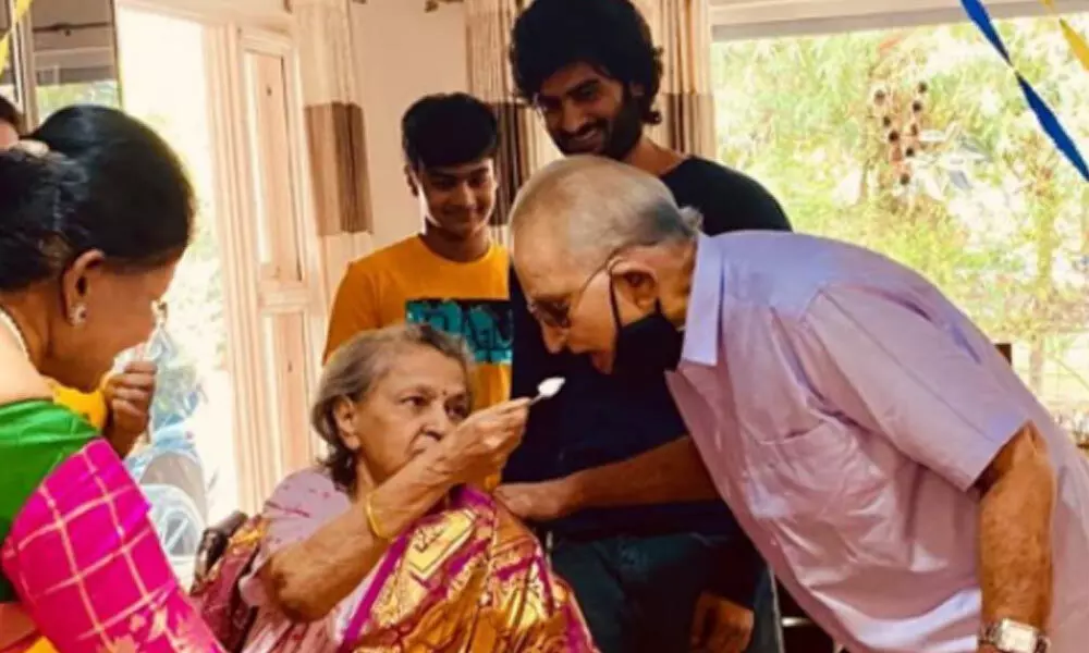 Superstar Krishna’s Family Celebrates Their Anniversary Along With Sudheer Babu’s Son Charith’s Birthday