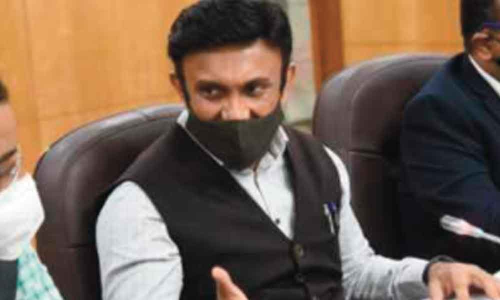 Health Minister Dr K Sudhakar