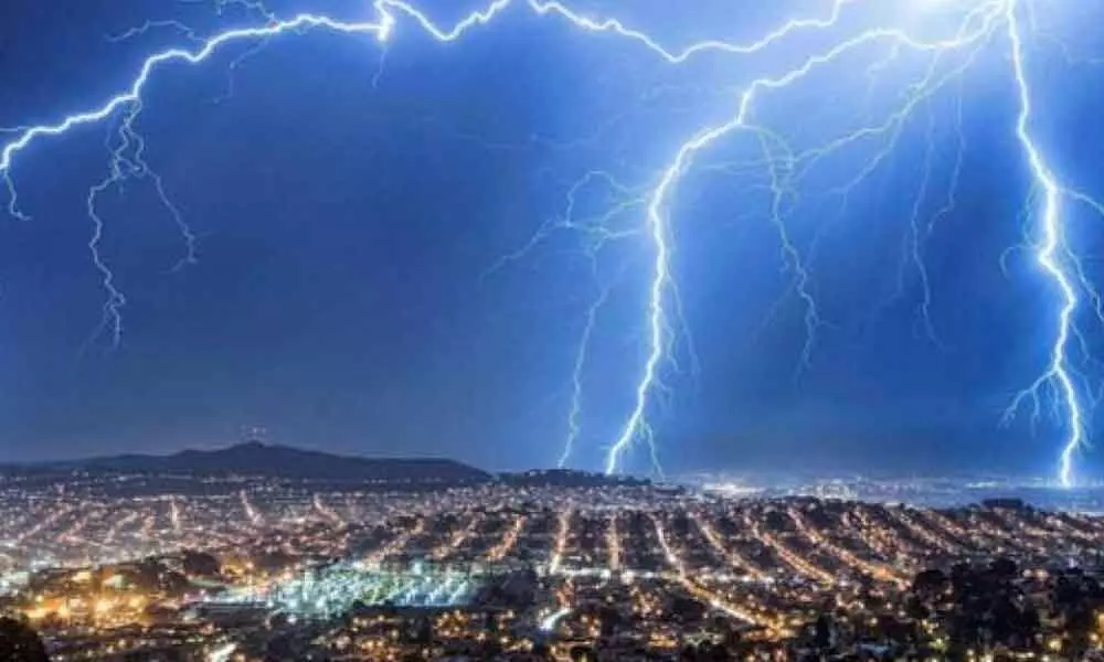 Thunderstorms with lightning to lash State for three days