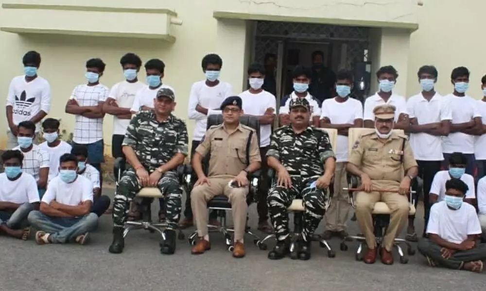 33 militia, village committee members surrender in Telangana