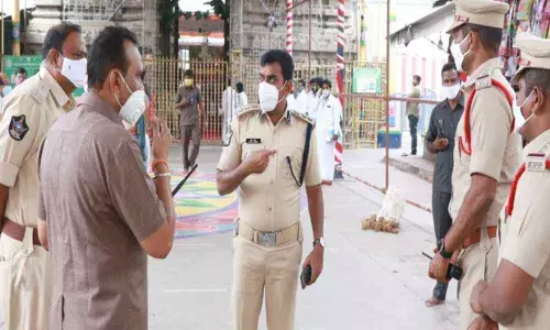 Unprecedented security arrangements were made ahead of President of Indias visit to Tirupati