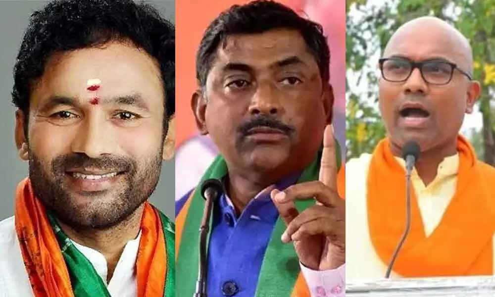 BJP steps up ante against TRS, MIM