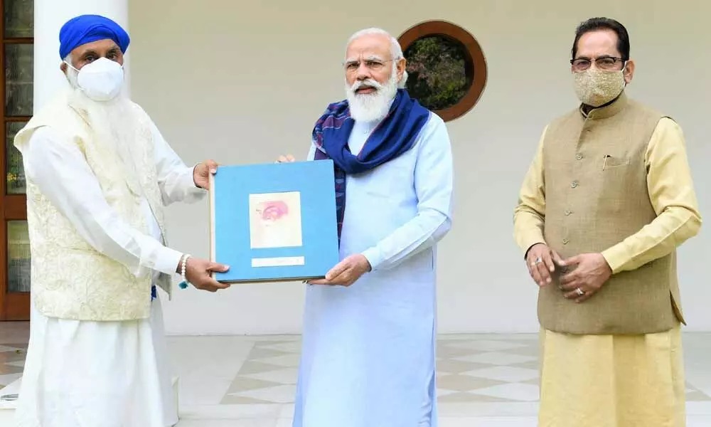 PM Modi released a book based on the life of Guru Nanak Dev