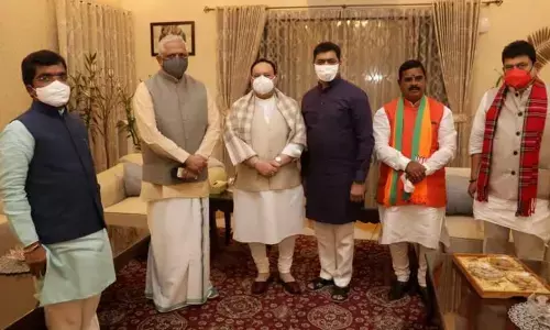 Swamy Goud joins BJP