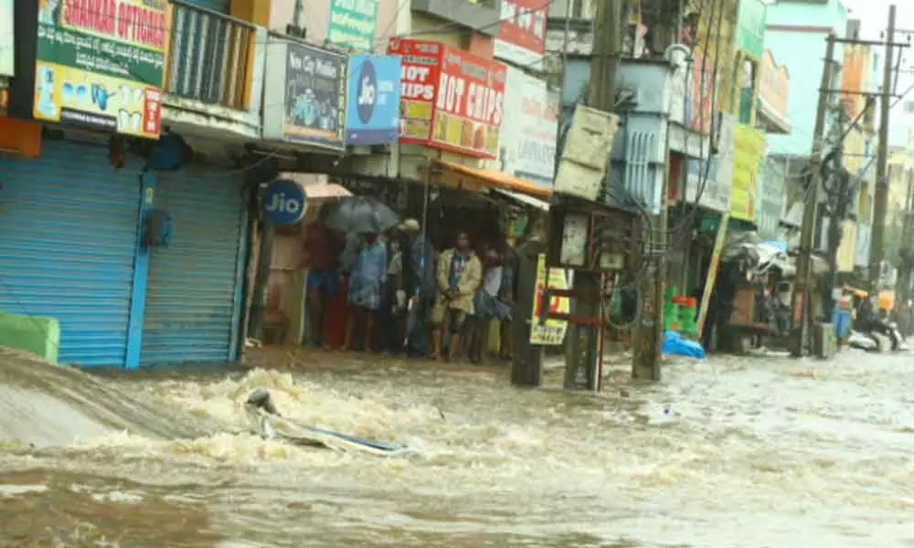 Heavy rains crippled normal life in Pilgrim city