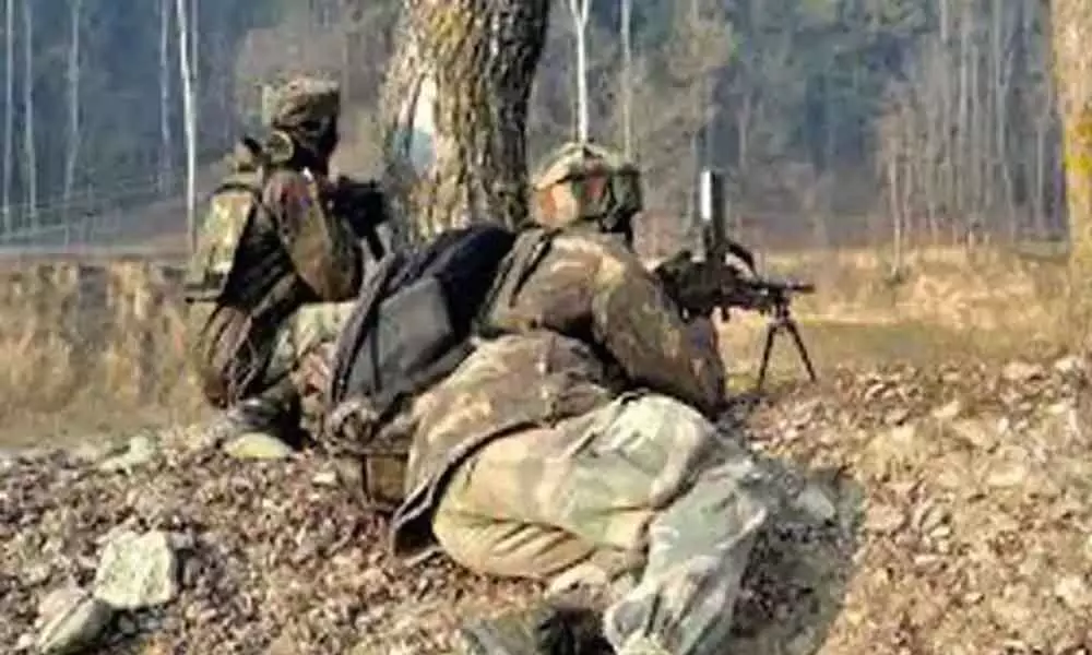 Two Indian Army soldiers were killed in an attack in broad daylight just outside the union territory capital.