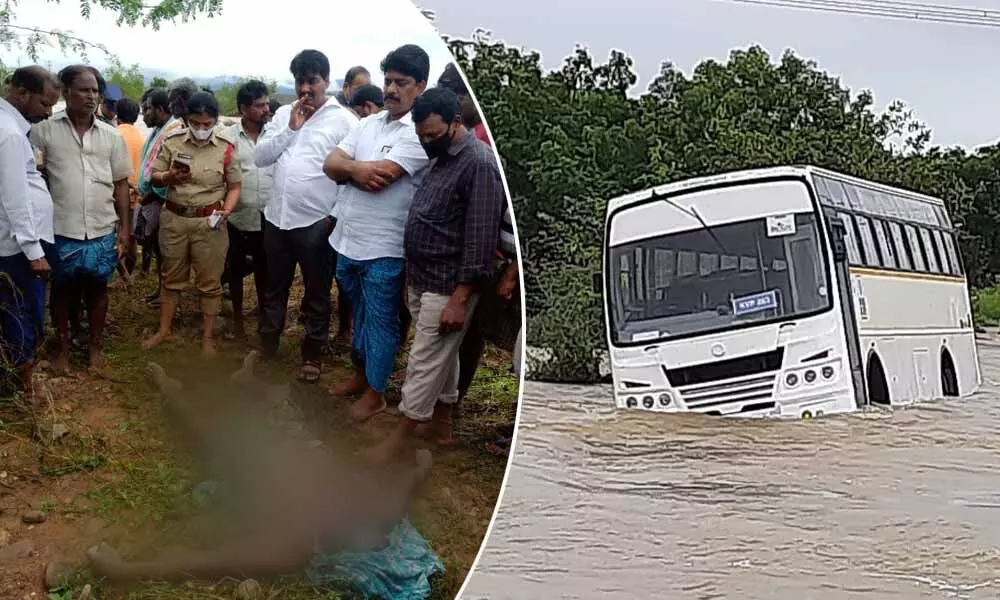 Two dead  and six of a family stuck in Pincha river stream in Chittoor amid heavy rains