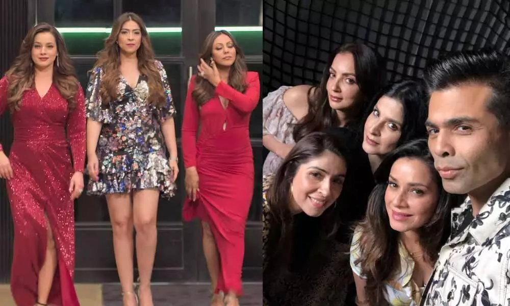 Karan Johar Poses With Beautiful ‘Bollywood Wives’ As ‘Fabulous Wives’ Begins Premiering On Netflix