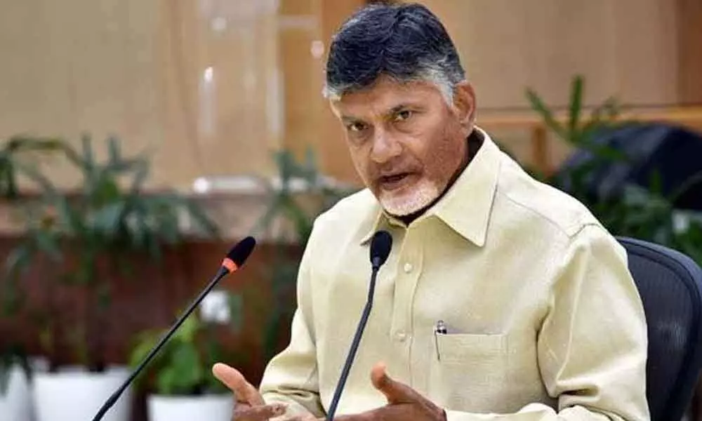 TDP national president and former chief minister N Chandrababu Naidu